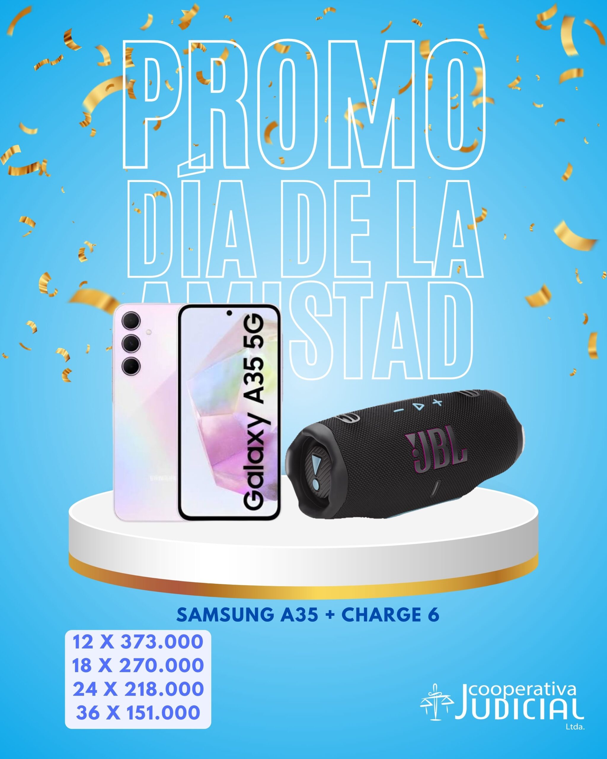 SAMSUNG A35 + JBL CHARGE 6