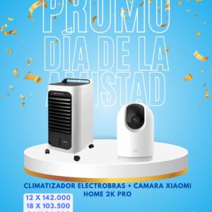 Climatizador Electrobras + Cámara Xiaomi Home 2K Pro
