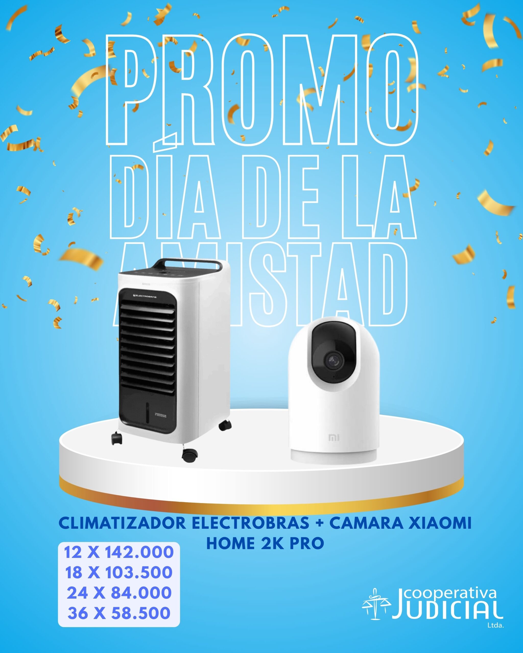 Climatizador Electrobras + Cámara Xiaomi Home 2K Pro