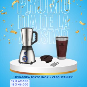 Licuadora Tokyo Inox + Vaso Stanley
