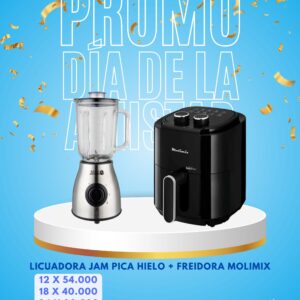 Licuadora Jam Pica Hielo + Freidora Molimix