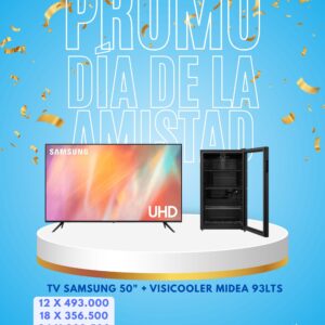 TV Samsung 50 UHD + Visicooler Midea 93Lts