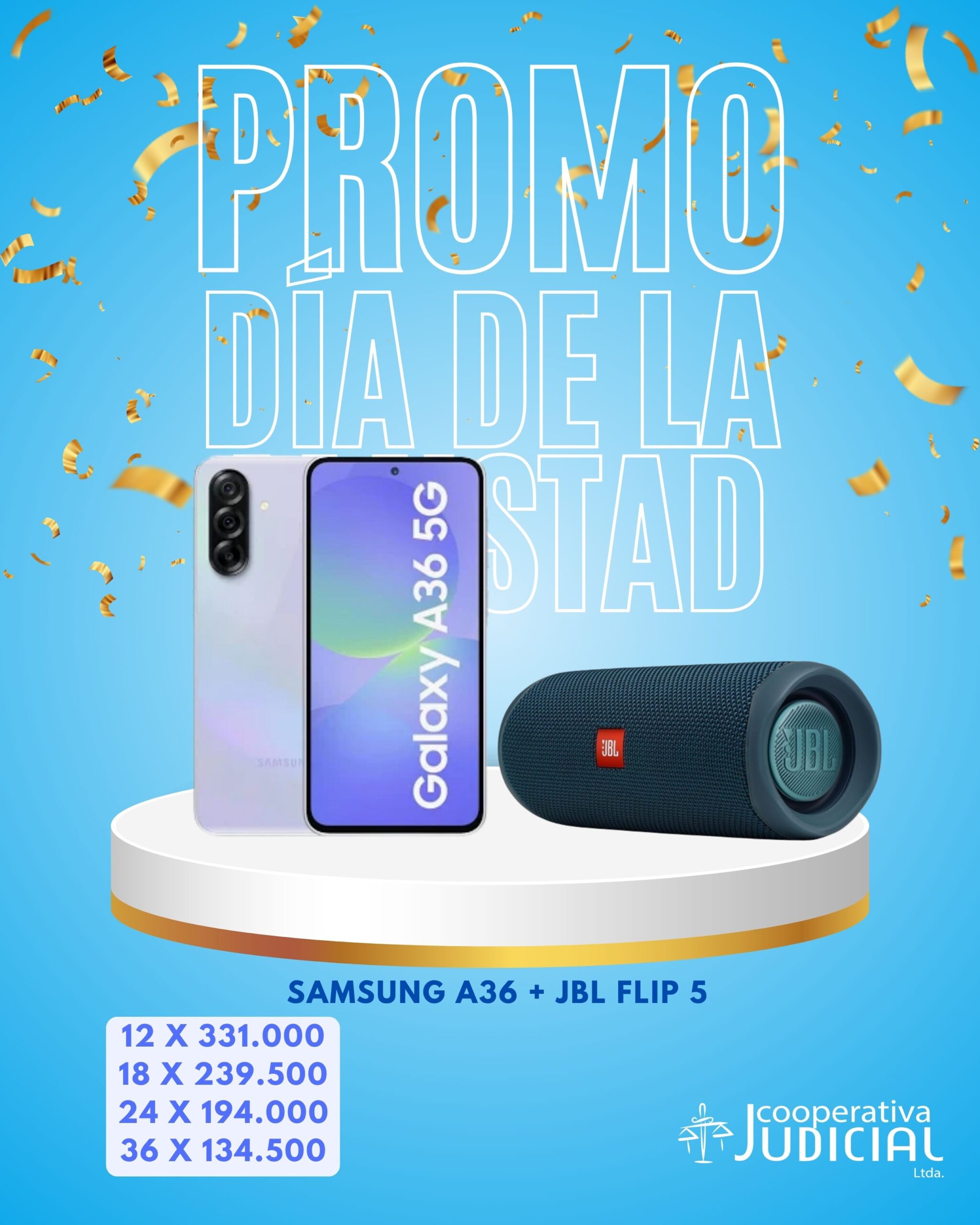 Samsung A36 5G + JBL Flip 5